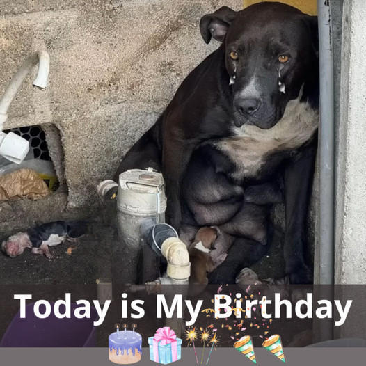 The unfortunate dog was left behind on his birthday. He felt extremely sad and could only weep. Let’s hope he finds happiness soon